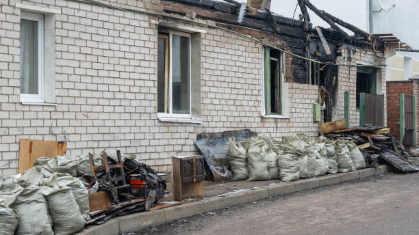 Professional Fire Damage Removal technician working in Springfield, OH